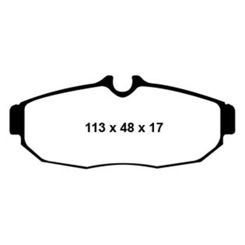 EBC Redstuff Brake Pads -  05-10 Ford Mustang 4.0 - Rear Brake Pads