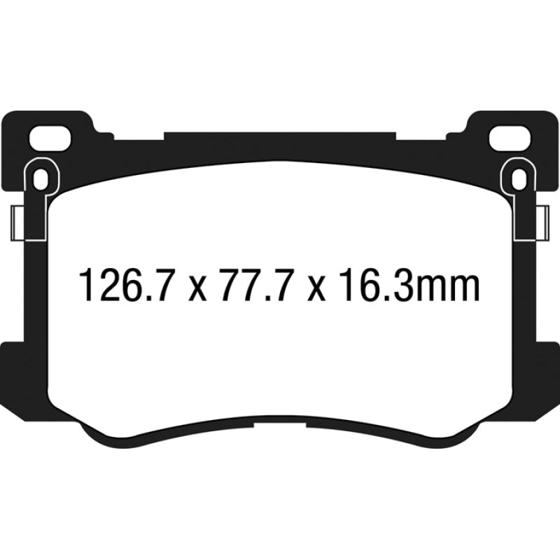 EBC Redstuff Brake Pads -  15+ Hyundai Genesis 3.8 - Front Brake Pads
