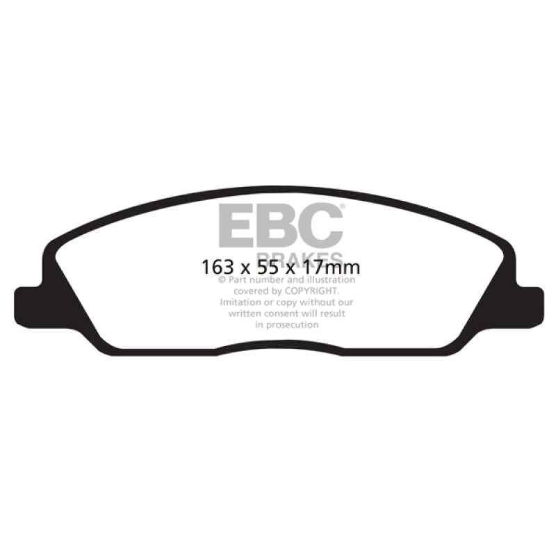 EBC Redstuff Brake Pads -  10-14 Ford Mustang 3.7 - Front Brake Pads