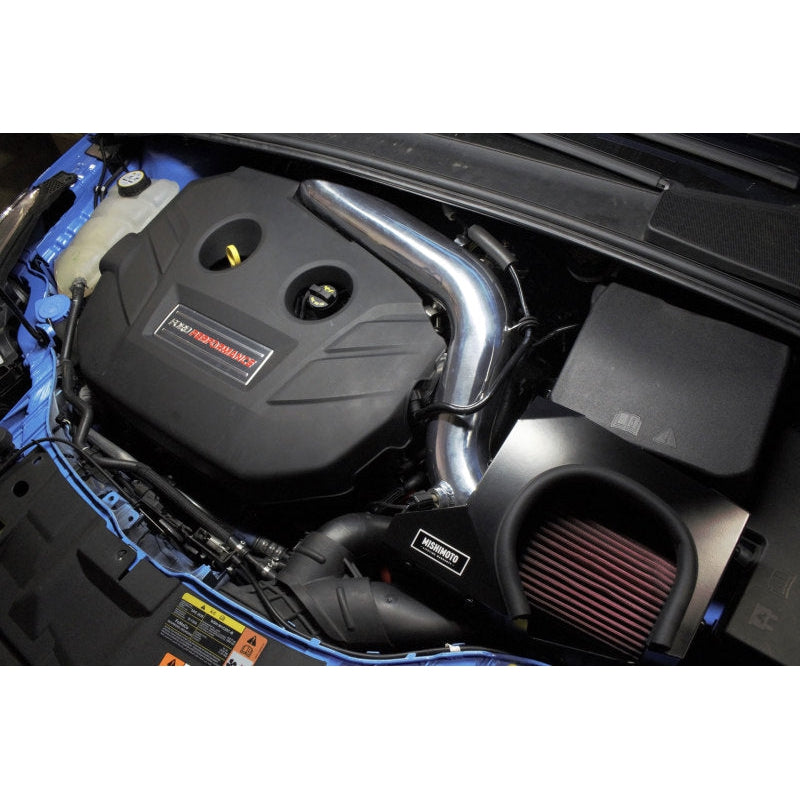 Mishimoto 2016 Ford Focus RS 2.3L Performance Air Intake Kit - Wrinkle Nitrous Blue - T1 Motorsports