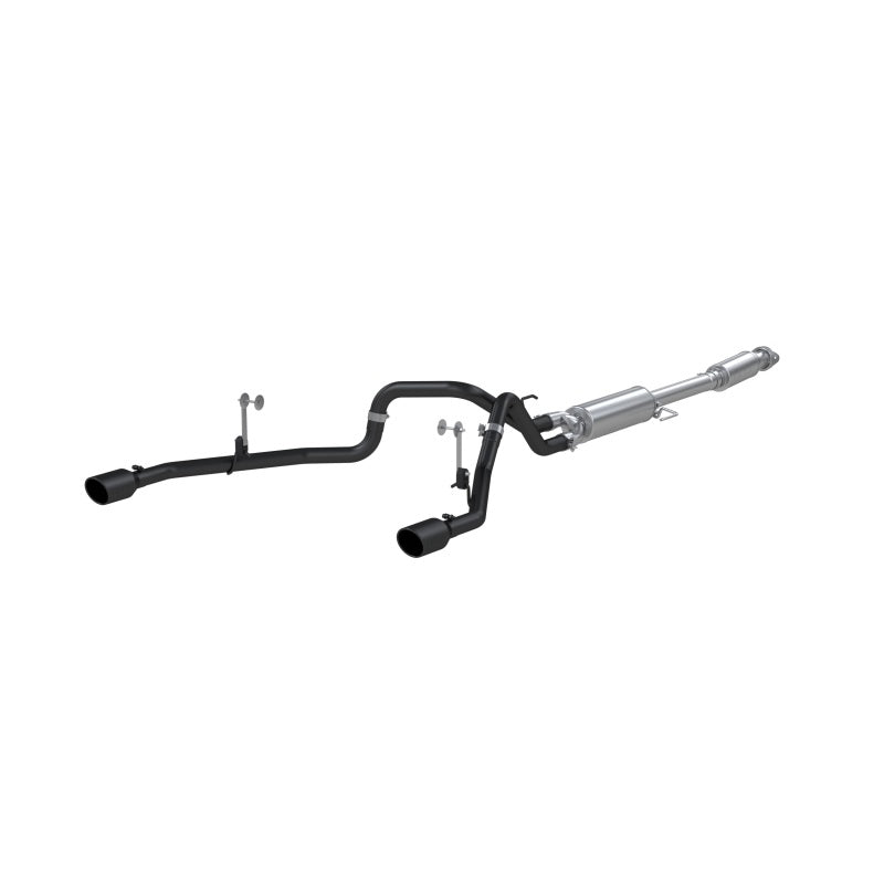 MBRP 2021+ F-150 2.7L/ 3.5L Ecoboost, 5.0L 3in Cat Back 2.5in Dual Split Rear - Black Coated - T1 Motorsports