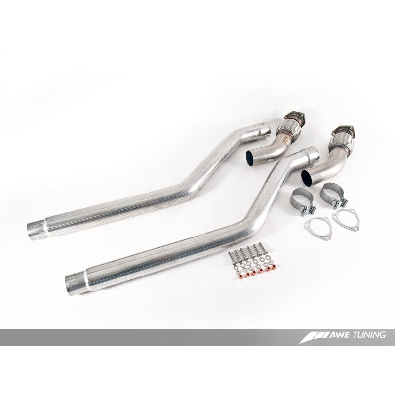AWE Tuning Audi B8 3.0T Non-Resonated Downpipes for S4 / S5