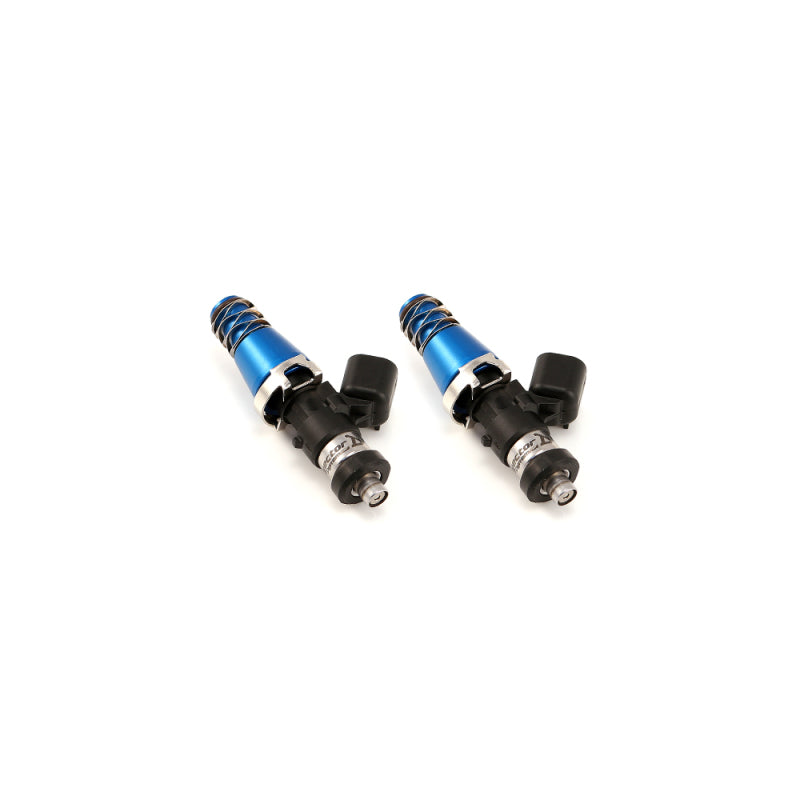 Injector Dynamics 1700cc Injectors - 60mm Length - 11mm Blue Top - Denso Lower Cushion (Set of 2) - T1 Motorsports