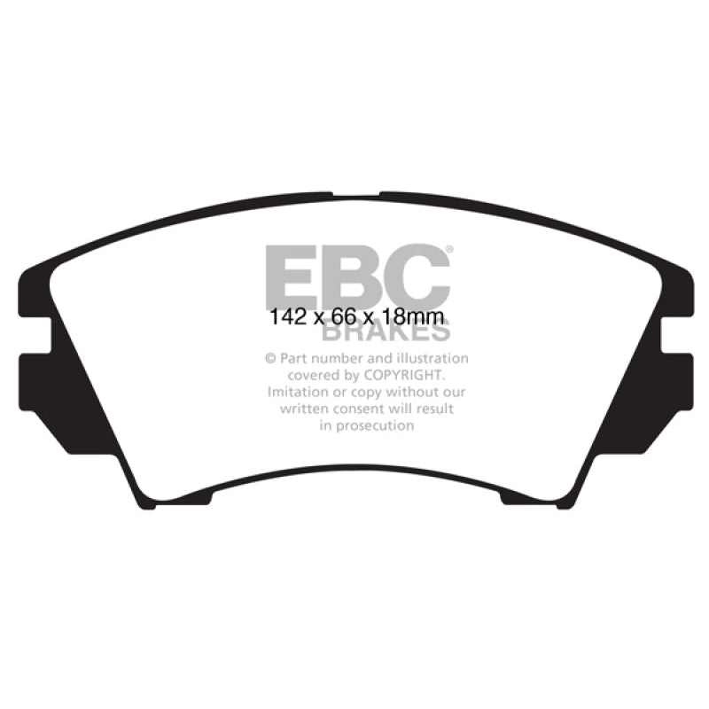 EBC Redstuff Brake Pads -  10+ Buick Allure (Canada) 3.0 - Front Brake Pads