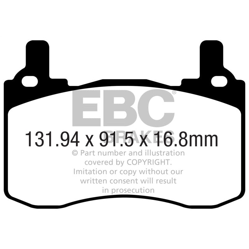 EBC Redstuff Brake Pads -  2017+ Kia Stinger 3.3L Twin Turbo - Rear Brake Pads