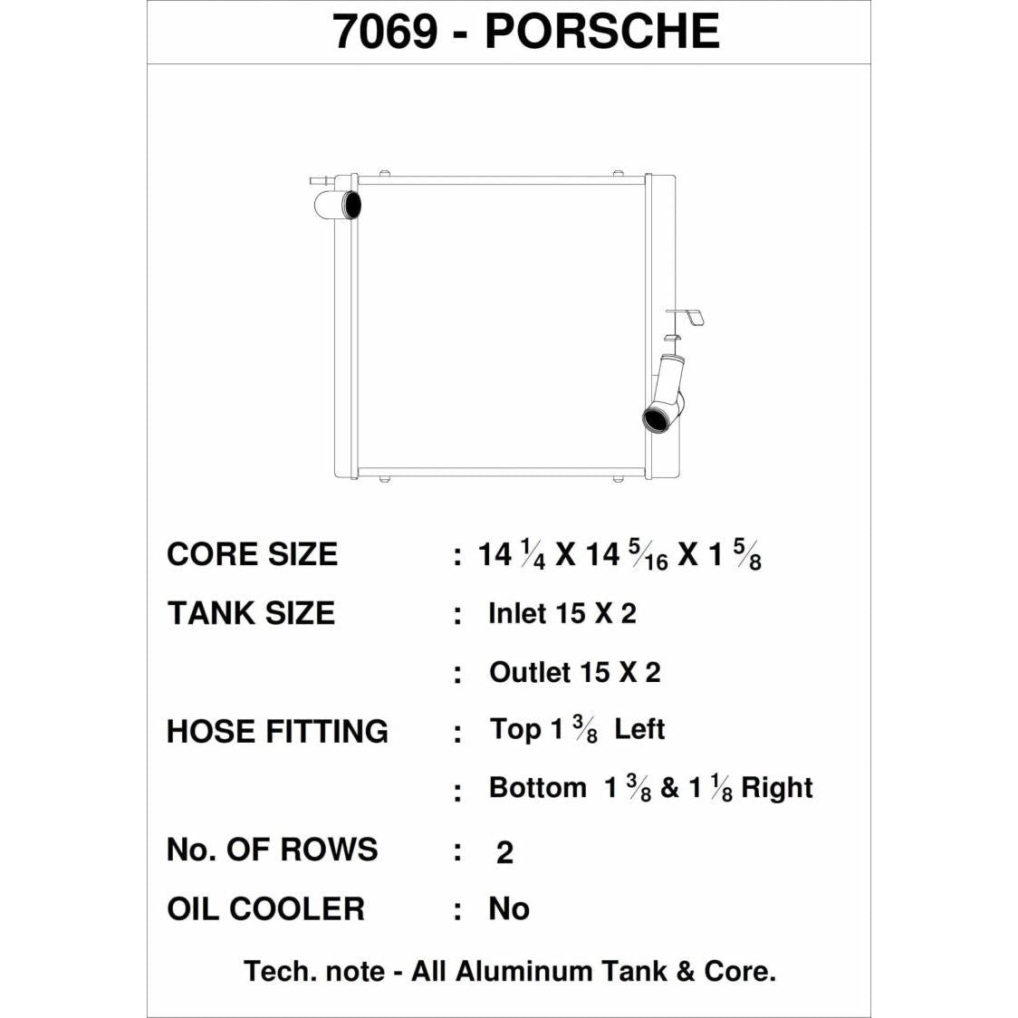 CSF Porsche 911 Carrera (991.2)/Turbo/GT3/GT3 RS (991) Left Side Radiator - T1 Motorsports
