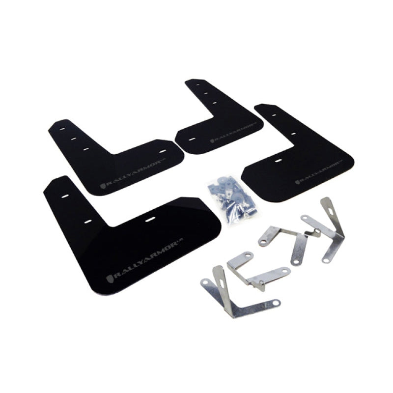 Rally Armor 13-17 Subaru BRZ / Scion FR-S Black UR Mud Flap w/ Grey Logo - T1 Motorsports
