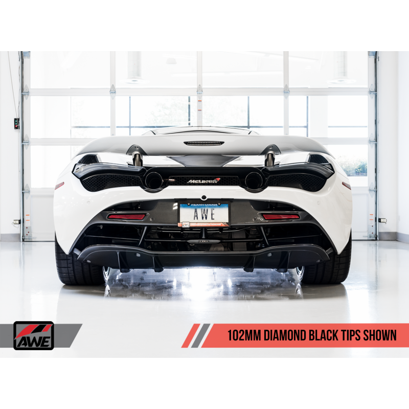 AWE Tuning McLaren 720S Performance Exhaust - Diamond Black Tips