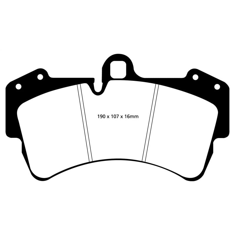 EBC Redstuff Brake Pads -  03-07 Porsche Cayenne 4.5 (350mm Rotors) - Front Brake Pads