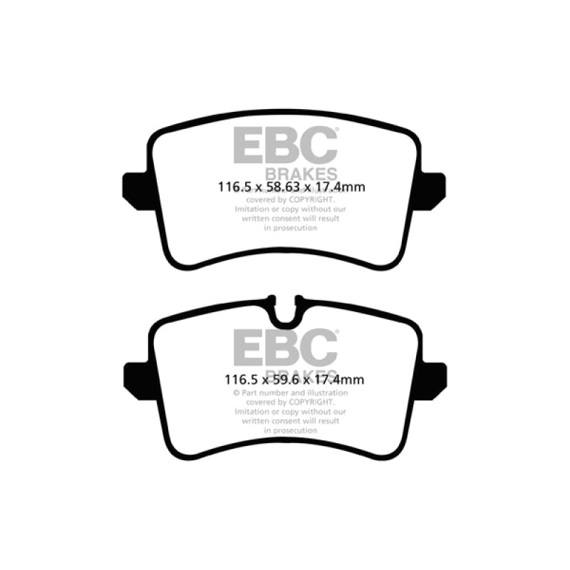 EBC Redstuff Brake Pads -  11 Audi A6 2.0 Turbo - Rear Brake Pads