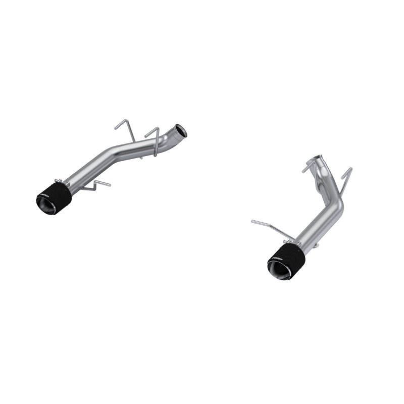 MBRP 11-14 Ford Mustang GT 5.0L T304 SS 3in Dual Axle-Back with Carbon Fiber Tips (Race Version) - T1 Motorsports
