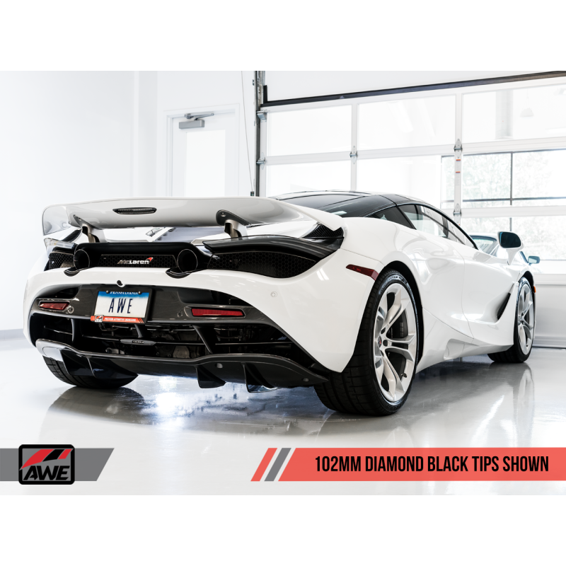 AWE Tuning McLaren 720S Performance Exhaust - Diamond Black Tips