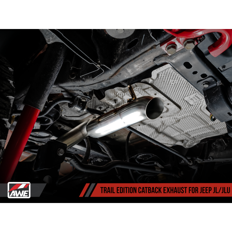 AWE Tuning 2018+ Jeep Wrangler JL/JLU 2.0T Trail Edition Cat-Back Exhaust