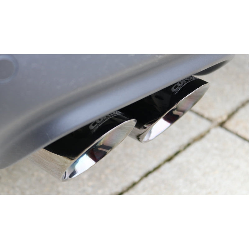 Corsa 15-17 Dodge Challenger Xtreme Cat-Back Dual Rear Exit with Twin 3.5in Polished Pro-Series Tips - T1 Motorsports