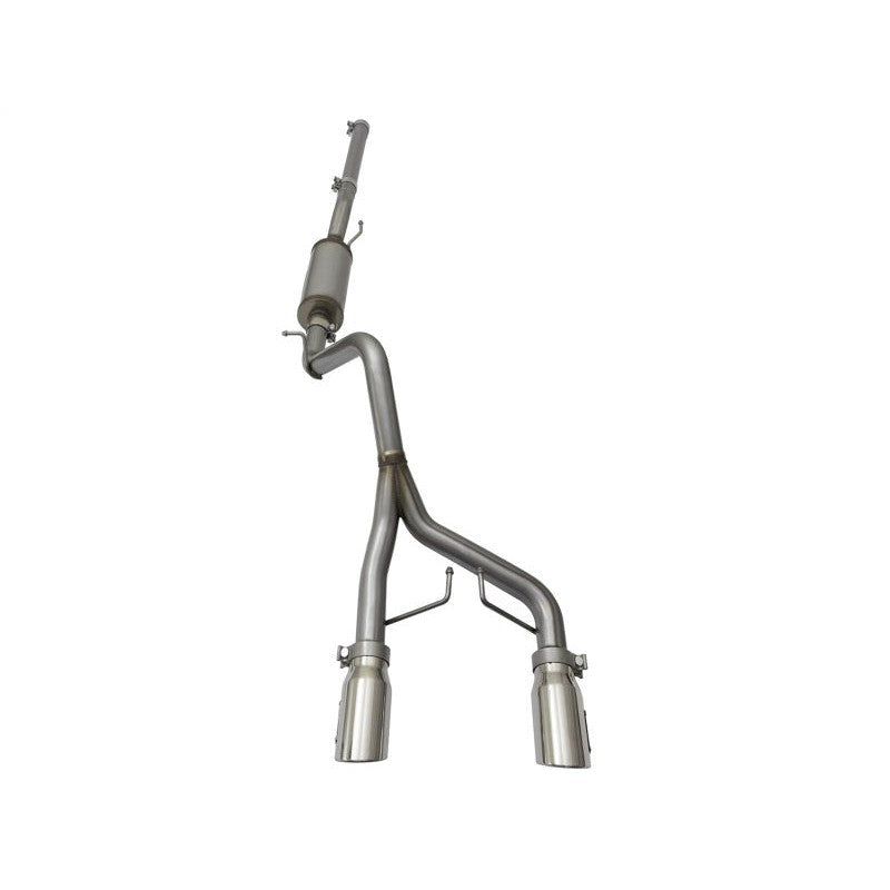 aFe Rebel Series CB 2.5in Dual Center Exit SS Exhaust w/ Polish Tip 07-15 Jeep Wrangler 3.6L/3.8L V6