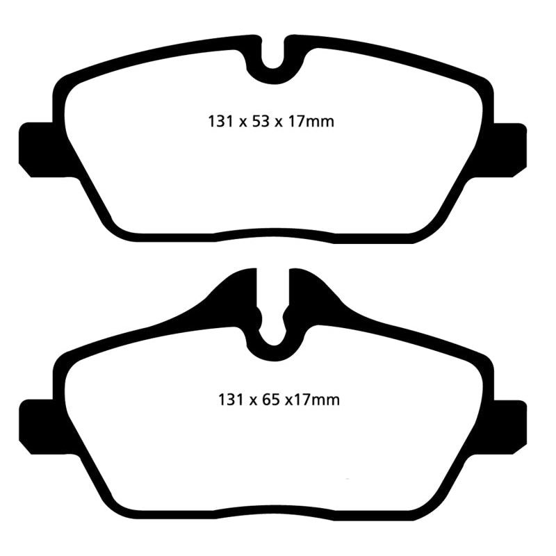 EBC Redstuff Brake Pads -  14+ Mini Hardtop 1.5 Turbo Cooper - Front Brake Pads