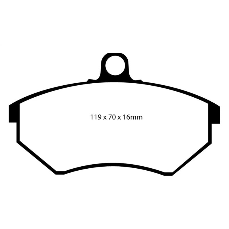 EBC Redstuff Brake Pads -  94 Volkswagen Cabriolet 1.8 - Front Brake Pads