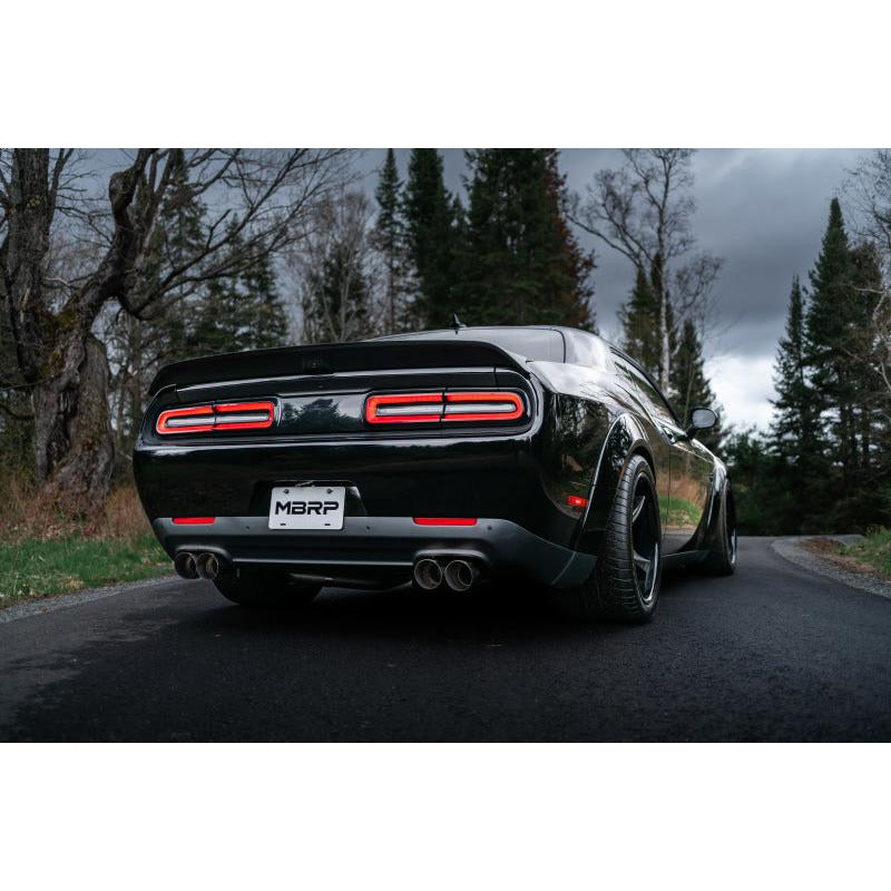 MBRP 15-Up Challenger 5.7L /  17-Up 6.2L/6.4L 3in Race Series Cat-Back w/ Quad Tips AS Exhaust - T1 Motorsports