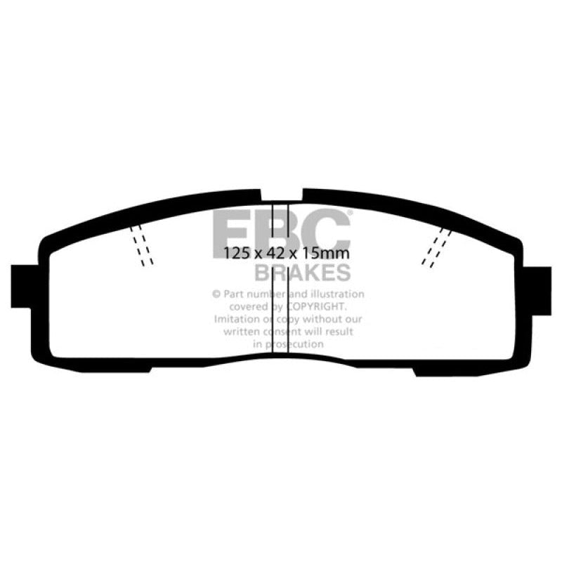 EBC Redstuff Brake Pads -  86-92 Toyota Supra 2.8 - Rear Brake Pads