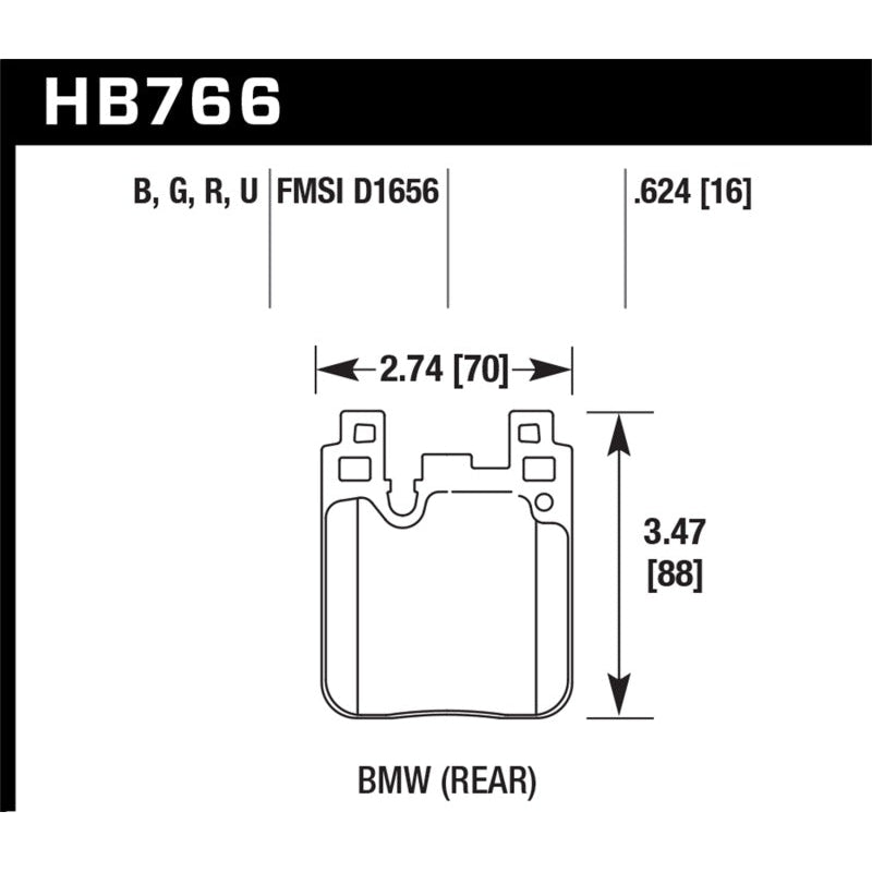 Hawk BMW DTC-60 Race Rear Brake Pads - T1 Motorsports