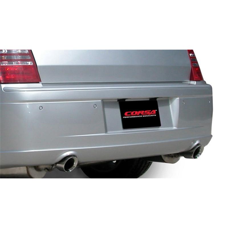 Corsa Xtreme Cat-Back Exhaust w/ Polished Tips - 2005-2010 Dodge Charger No Towing Hitch R/T 5.7L V8