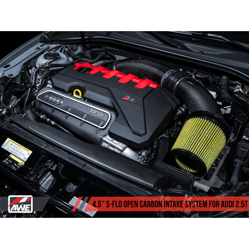 AWE Tuning Audi RS3 / TT RS S-FLO Open Carbon Fiber Intake - T1 Motorsports