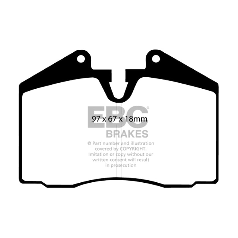 EBC Redstuff Brake Pads -  89-95 Ferrari 348 3.4 Redstuff Front/Rear Brake Pads (Axle Set Only)
