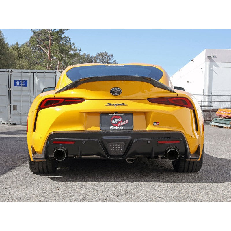 aFe POWER Takeda 2021 Toyota Supra 2.0L (t) 2.5in-3in 304 SS CB Exhaust w/ Polished Tips