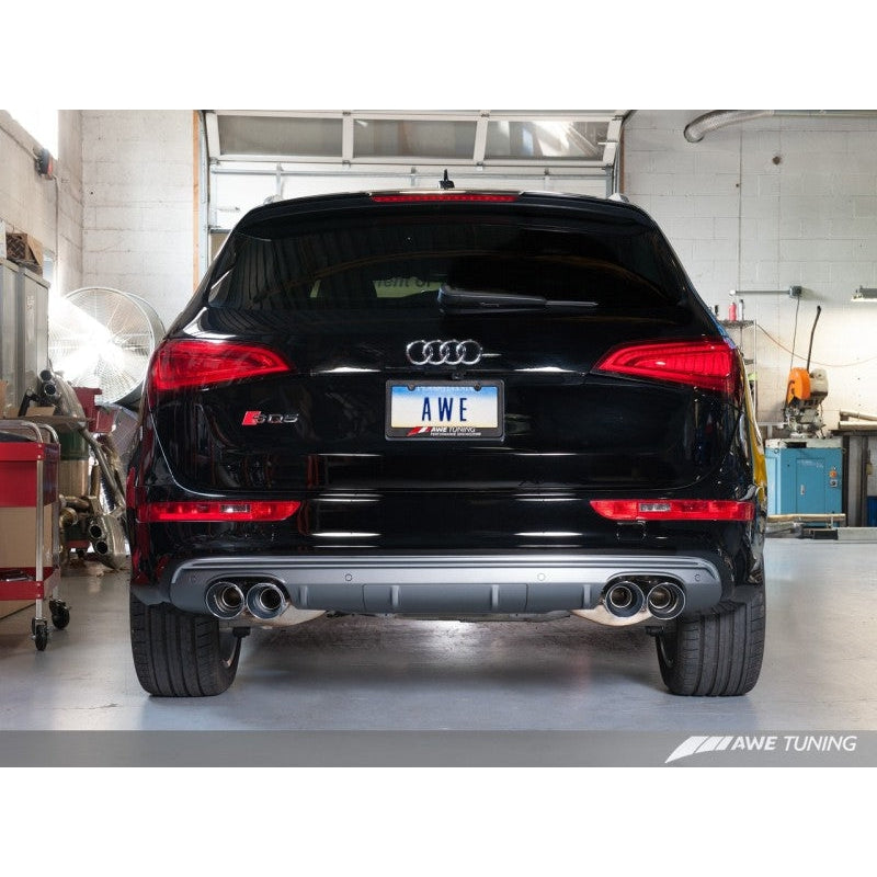 AWE Tuning Audi 8R SQ5 Touring Edition Exhaust - Quad Outlet Diamond Black Tips