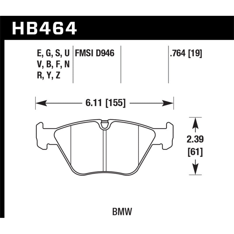 Hawk HP+ Street Brake Pads - T1 Motorsports