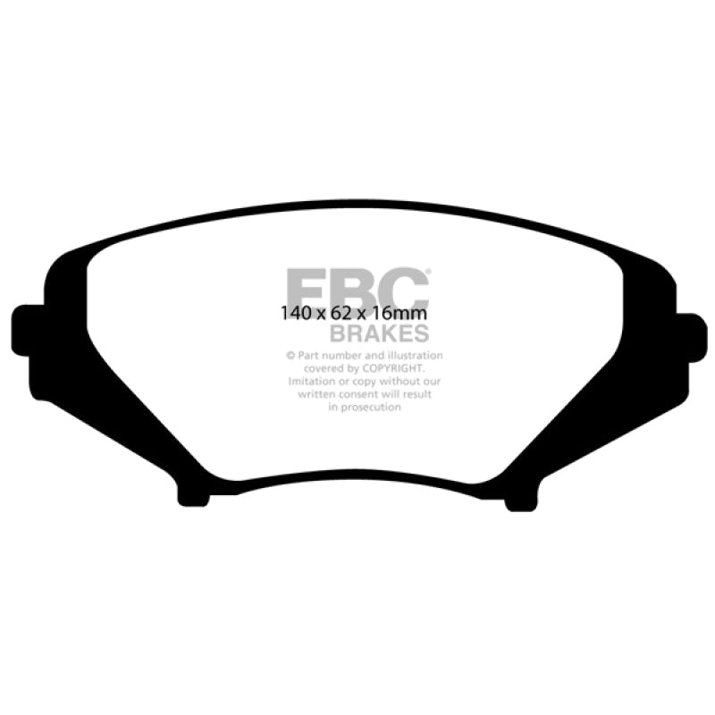 EBC Redstuff Brake Pads -  03-12 Mazda RX8 1.3 Rotary (Standard Suspension) - Front Brake Pads