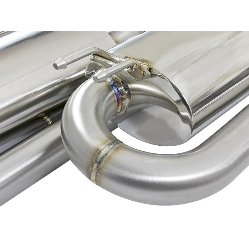 aFe Takeda 3in 304 SS Cat-Back Exhaust w/ Dual Center Black Tips 17+ Honda Civic Si (2dr) I4 1.5L