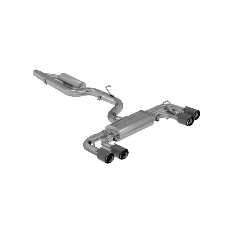 MBRP 15-19 VW Golf R 3 in Cat Back w/ 4 in OD Quad Carbon Fiber Tips - T304 - T1 Motorsports