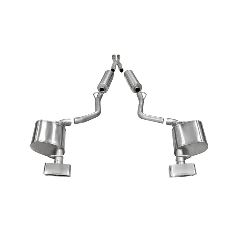 Corsa 11-13 Dodge Challenger R/T 5.7L V8 Polished Xtreme Cat-Back Exhaust - T1 Motorsports