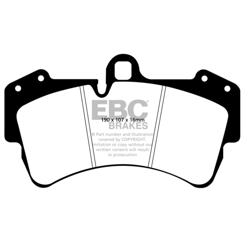 EBC Redstuff Brake Pads -  03-07 Porsche Cayenne 4.5 (350mm Rotors) - Front Brake Pads