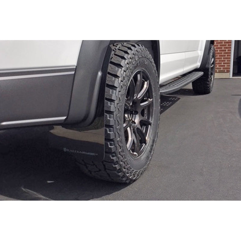 Rally Armor 17-20 Ford F-150 Raptor Black UR Mud Flap w/ White Logo - T1 Motorsports