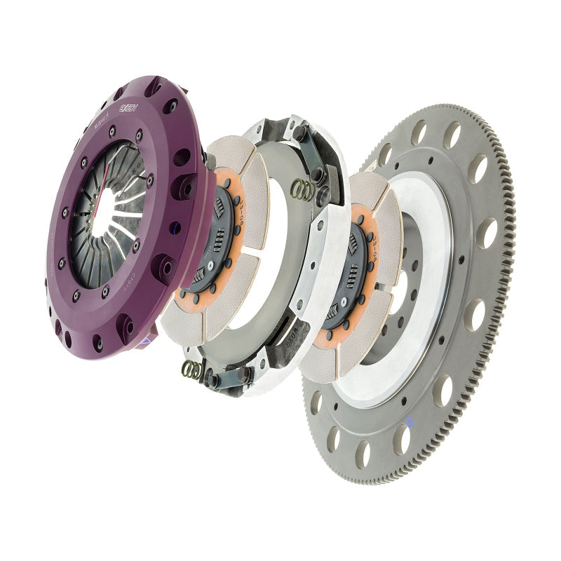 Exedy 1996-2016 Ford Mustang V8 Hyper Twin Cerametallic Clutch Sprung Center Disc Push Type 8-Bolt - T1 Motorsports