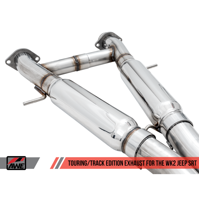 AWE Tuning 2020 Jeep Grand Cherokee SRT Track Edition Exhaust - Diamond Black Tips