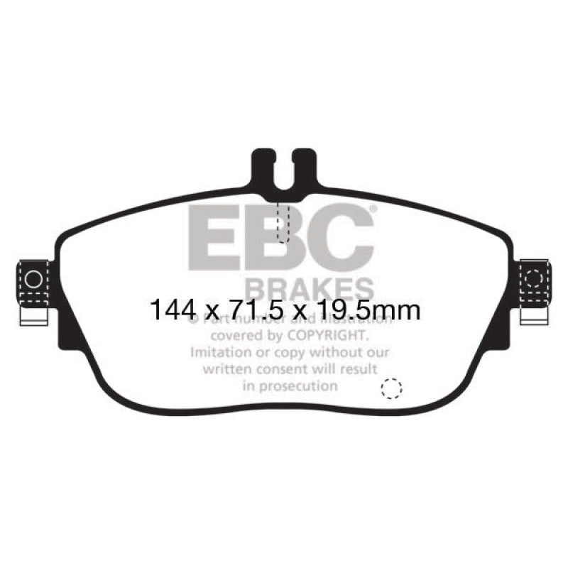 EBC Redstuff Brake Pads -  13+ Mercedes-Benz CLA250 2.0 Turbo - Front Brake Pads