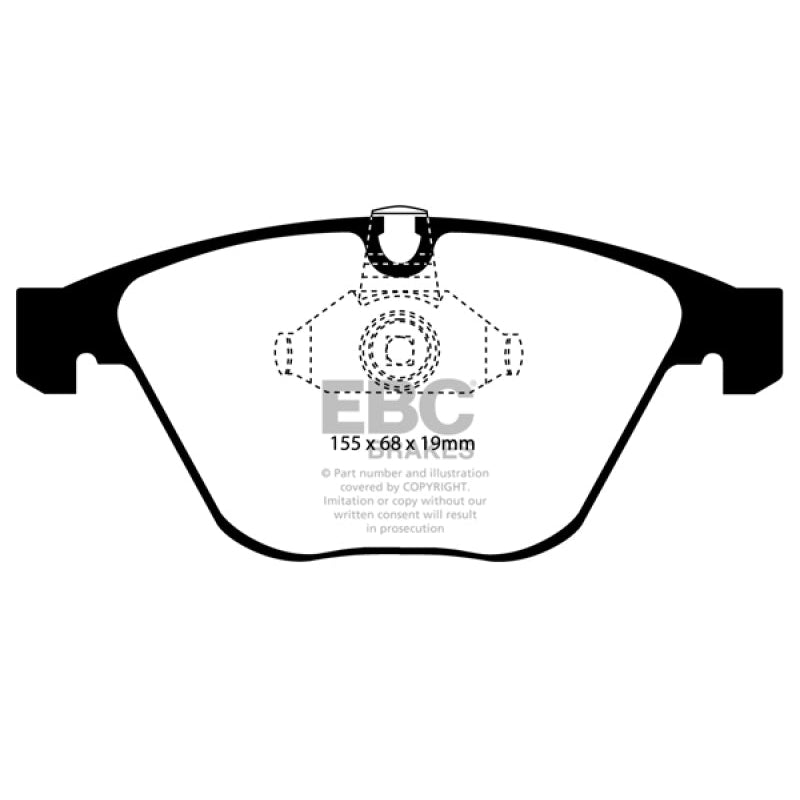 EBC Redstuff Brake Pads -  08-10 BMW M3 4.0 (E90) - Front Brake Pads