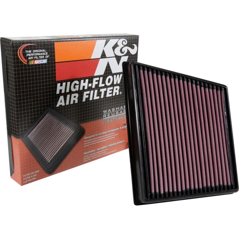 K&N 2015 Jaguar F-Pace V6-3.0L F/I Right Side Replacement Drop In Air Filter