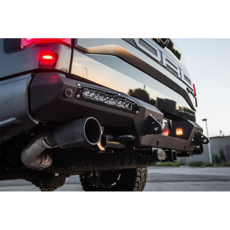 Addictive Desert Designs 17-18 Ford F-150 Raptor HoneyBadger Rear Bumper w/ 10in SR LED Mounts