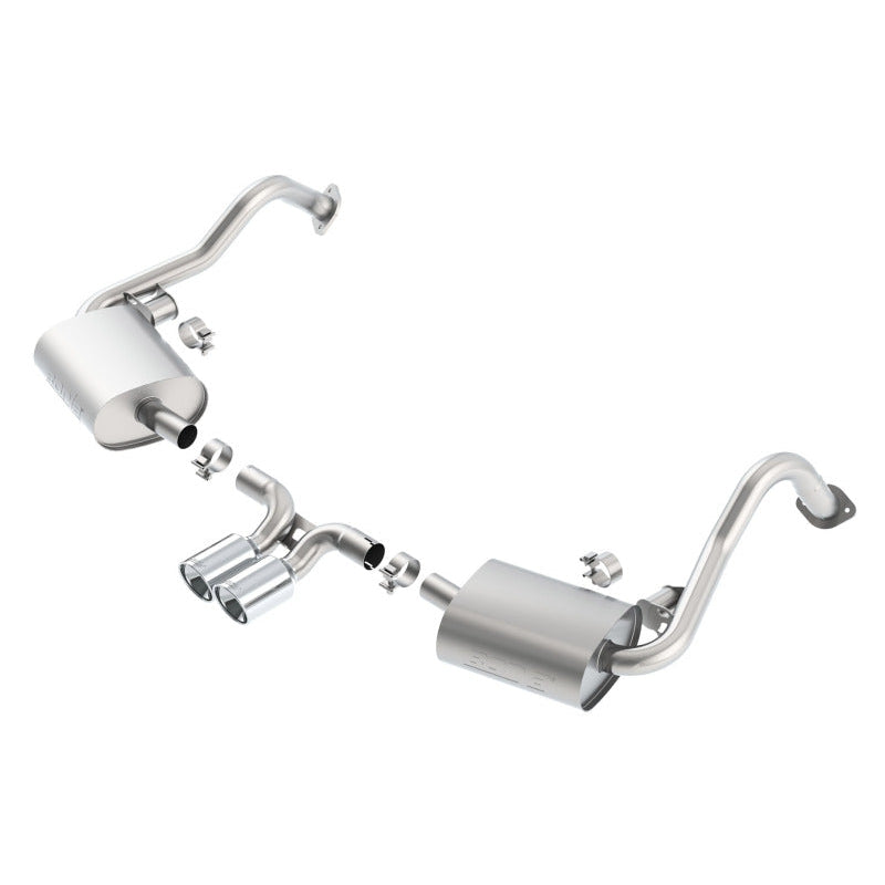 Borla 14-15 Porsche Cayman/Boxster (981) RWD 2Dr Dual Center Rear Exit Catback 4in Tip Exhaust Sys - T1 Motorsports