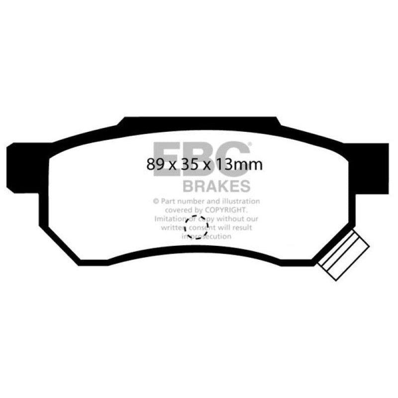 EBC Redstuff Brake Pads -  92-94 Acura Integra 1.7 Vtec - Rear Brake Pads