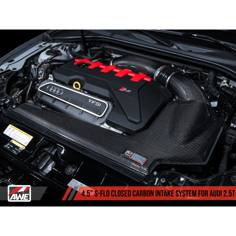 AWE Tuning Audi RS3 / TT RS S-FLO Closed Carbon Fiber Intake