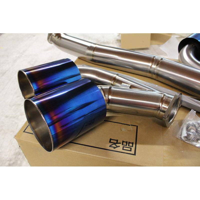 Amuse R1 Titan Extra 90mm Catback Exhaust with Gold Ring for Nissan GT-R (R35) - T1 Motorsports