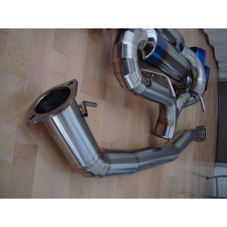Amuse R1 Titan Extra 90mm Catback Exhaust with Gold Ring for Nissan GT-R (R35) - T1 Motorsports