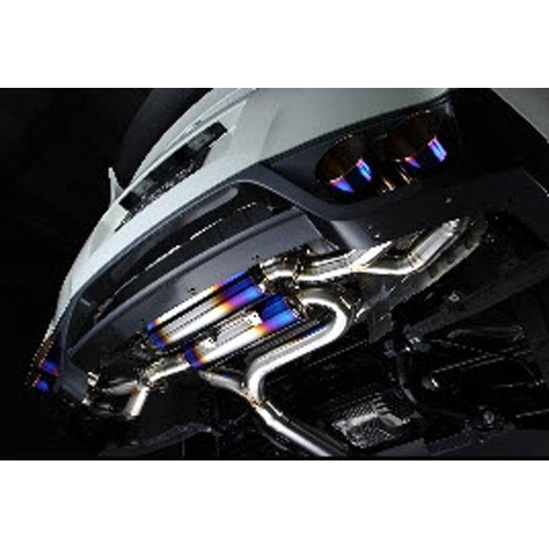 Amuse R1 Titan Extra Catback Exhaust with Gold Ring for Nissan GT-R (R