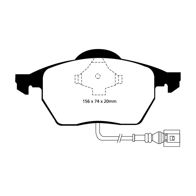EBC Redstuff Brake Pads -  99-06 Audi TT 1.8 Turbo - Front Brake Pads