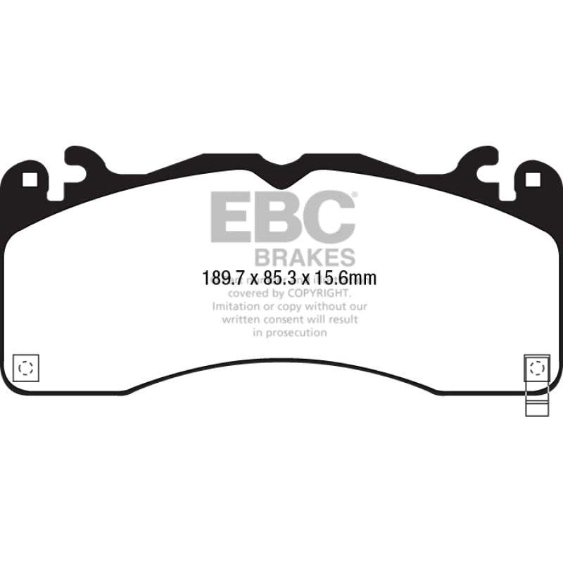 EBC Redstuff Brake Pads -  15+ Ford Mustang 5.0 Performance Pkg - Front Brake Pads